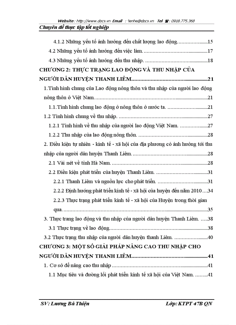 image for page Thực trạng lao động và một số giải pháp nâng cao thu nhập cho người lao động huyện Thanh Liêm