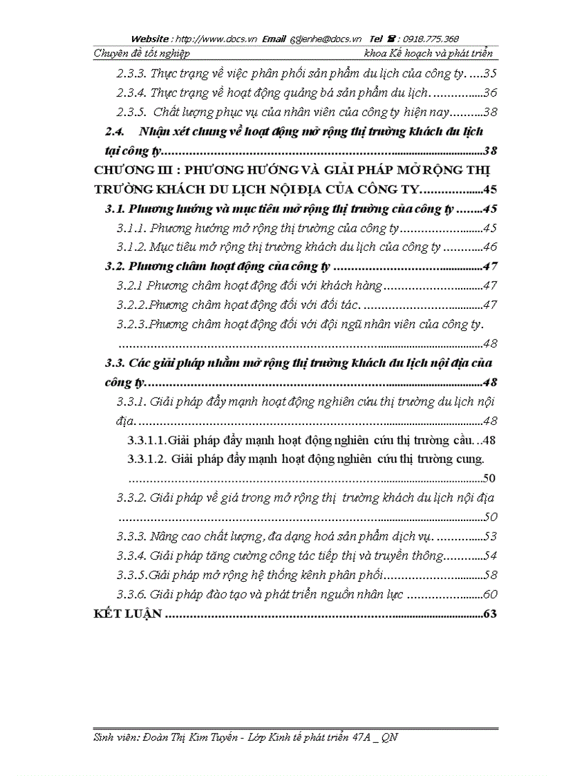 image for page Một số giải pháp mở rộng thị trường du lịch nội địa của Công ty cổ phần đầu tư và phát triển du lịch VINACONEX VINACONEX ITC