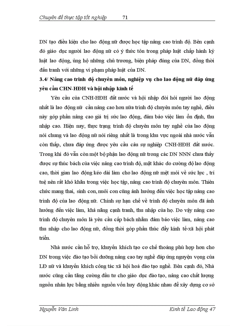 image for page Đánh giá tình hình thực hiện chính sách pháp luật lao động đối với lao động nữ trong các Doanh nghiệp ngoài Nhà nước