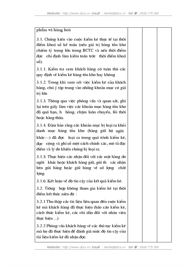 image for page Hoàn thiện quy trình kiểm toán khoản mục hàng tồn kho trong kiểm toán báo cáo tài chính do công ty trách nhiệm hữu hạn kiểm toán Đông Dương thực hiện