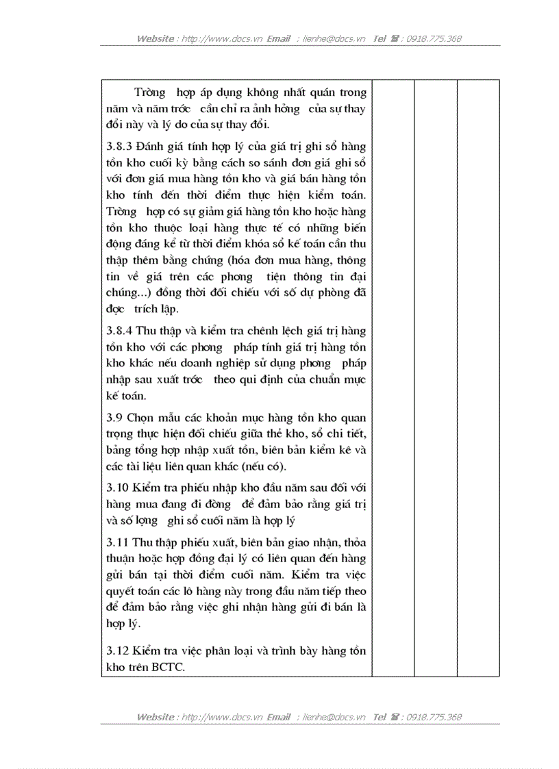 image for page Hoàn thiện quy trình kiểm toán khoản mục hàng tồn kho trong kiểm toán báo cáo tài chính do công ty trách nhiệm hữu hạn kiểm toán Đông Dương thực hiện