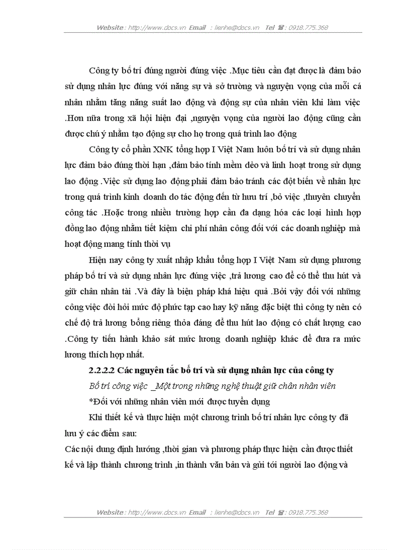 image for page Nâng cao hiệu quả công tác bố trí và sử dụng nhân lực hợp lý tại công ty cổ phần xuất nhập khẩu tổng hợp I