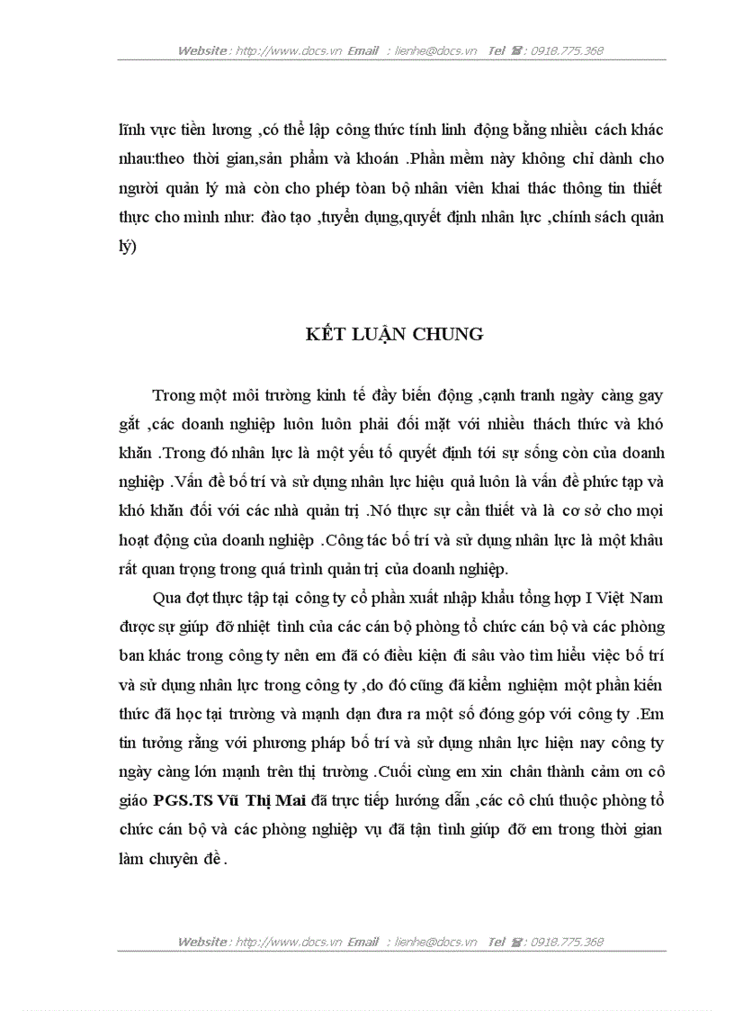 image for page Nâng cao hiệu quả công tác bố trí và sử dụng nhân lực hợp lý tại công ty cổ phần xuất nhập khẩu tổng hợp I