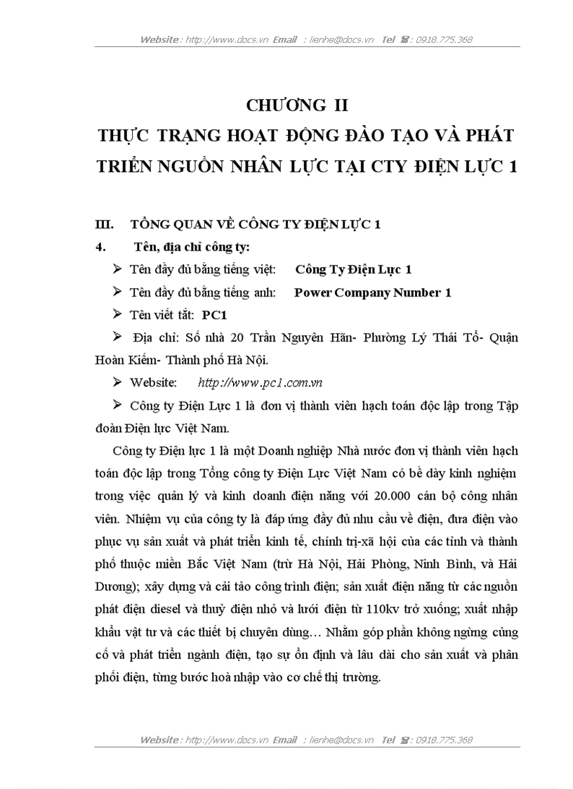 image for page Hoàn thiện công tác đào tạo và phát triển nguồn nhân lực tại Công ty Điện lực