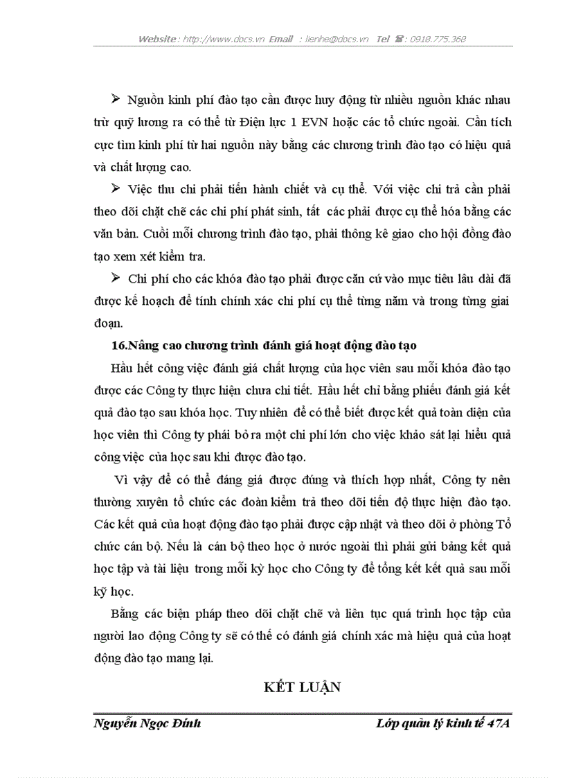 image for page Hoàn thiện công tác đào tạo và phát triển nguồn nhân lực tại Công ty Điện lực