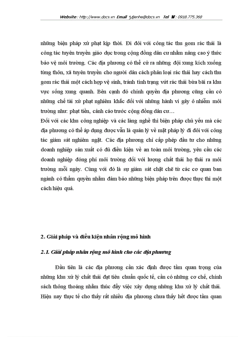 image for page Dự án khu xử lý chất thải Đại Đồng Văn Lâm Hưng Yên thực trạng và giải pháp nhân rộng mô hình