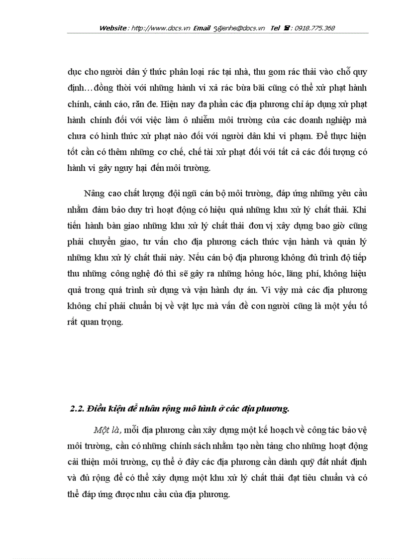 image for page Dự án khu xử lý chất thải Đại Đồng Văn Lâm Hưng Yên thực trạng và giải pháp nhân rộng mô hình