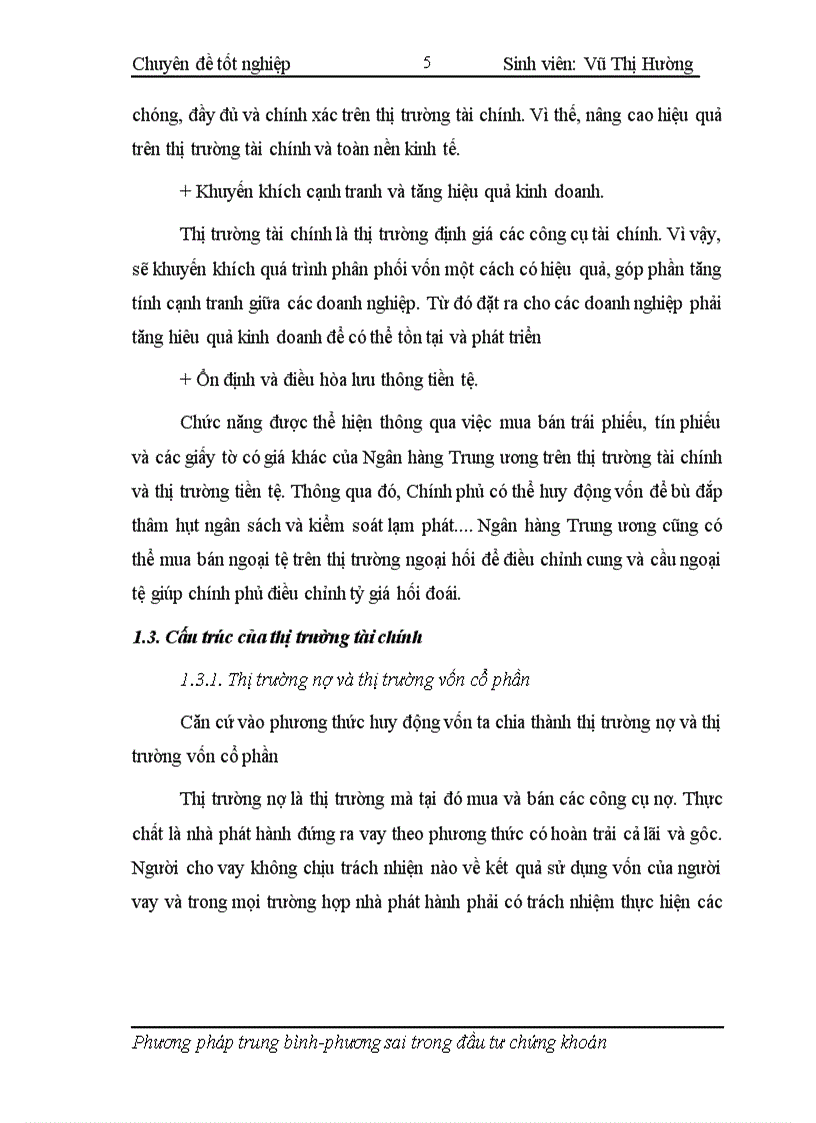 image for page Áp dụng phương pháp trung bình phương sai trong hoạt động phân tích và quản lý danh mục đầu tư