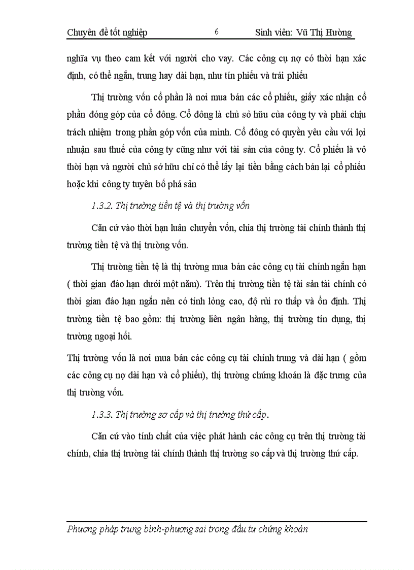 image for page Áp dụng phương pháp trung bình phương sai trong hoạt động phân tích và quản lý danh mục đầu tư