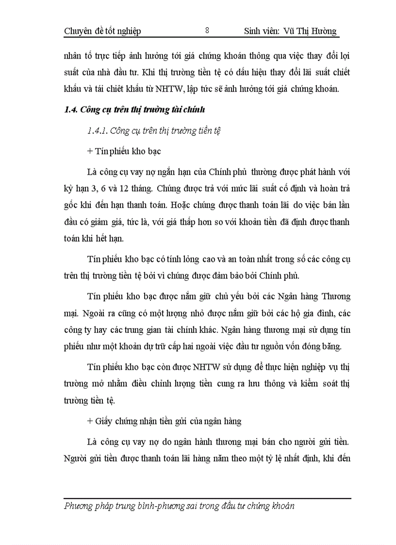 image for page Áp dụng phương pháp trung bình phương sai trong hoạt động phân tích và quản lý danh mục đầu tư