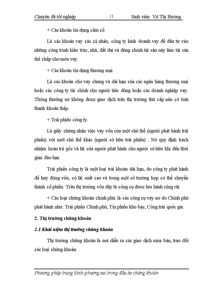 image for page Áp dụng phương pháp trung bình phương sai trong hoạt động phân tích và quản lý danh mục đầu tư