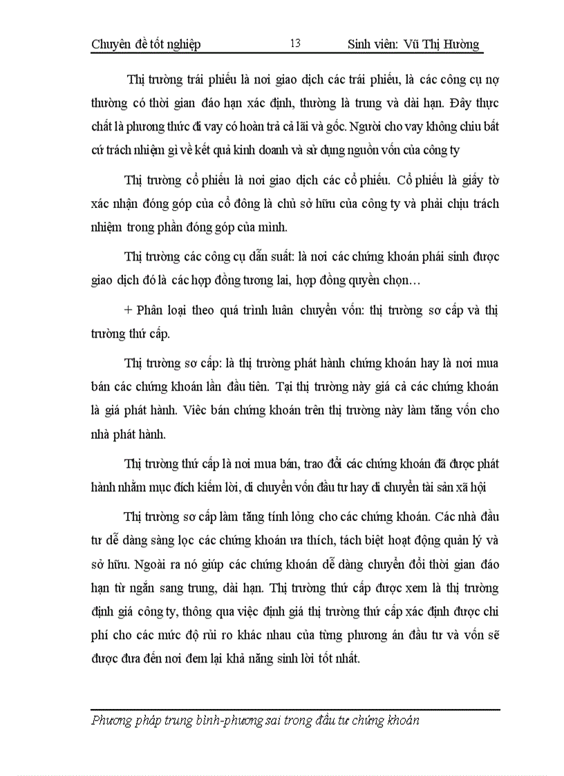 image for page Áp dụng phương pháp trung bình phương sai trong hoạt động phân tích và quản lý danh mục đầu tư