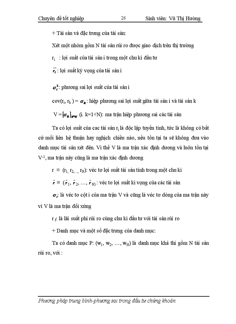 image for page Áp dụng phương pháp trung bình phương sai trong hoạt động phân tích và quản lý danh mục đầu tư