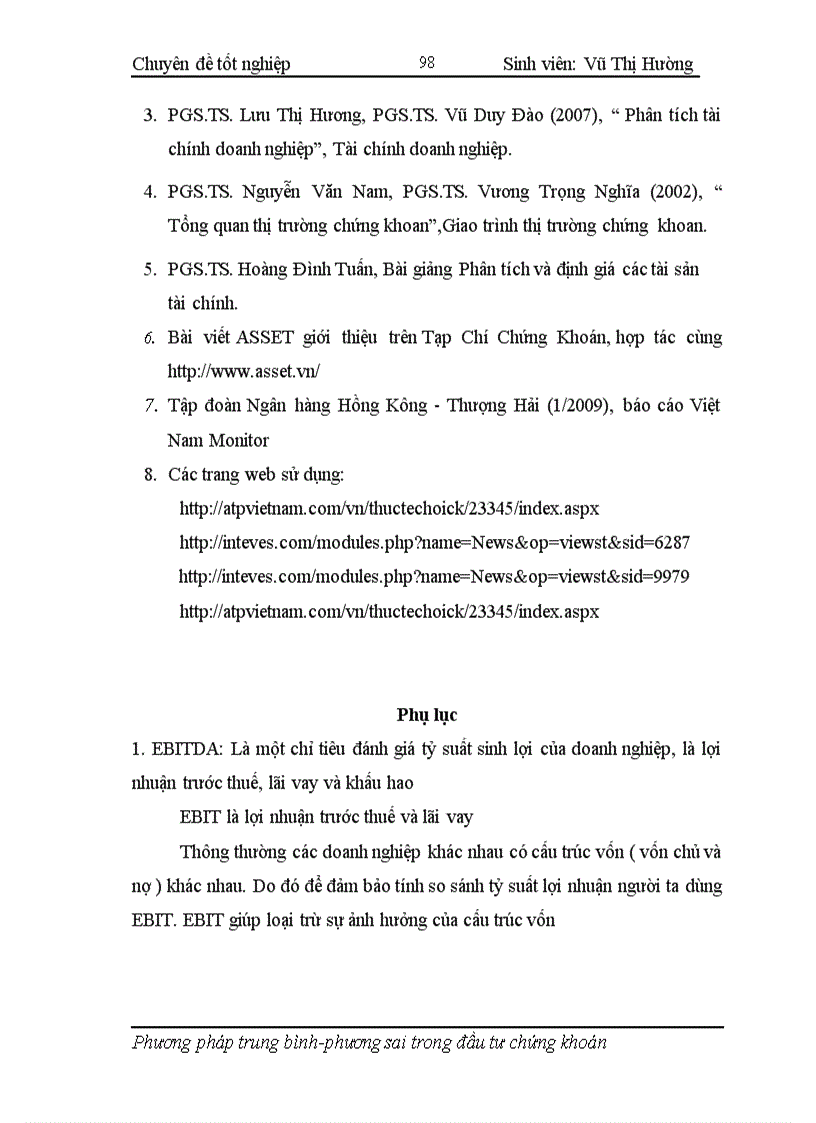 image for page Áp dụng phương pháp trung bình phương sai trong hoạt động phân tích và quản lý danh mục đầu tư