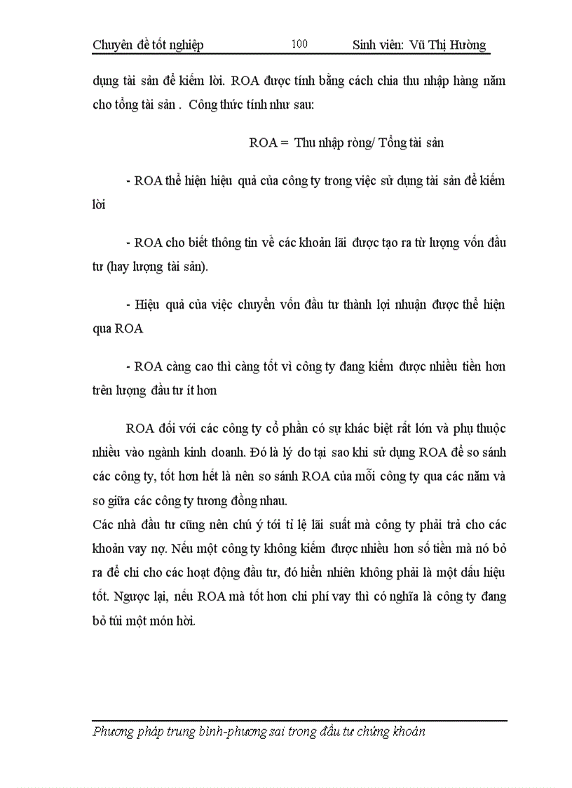 image for page Áp dụng phương pháp trung bình phương sai trong hoạt động phân tích và quản lý danh mục đầu tư