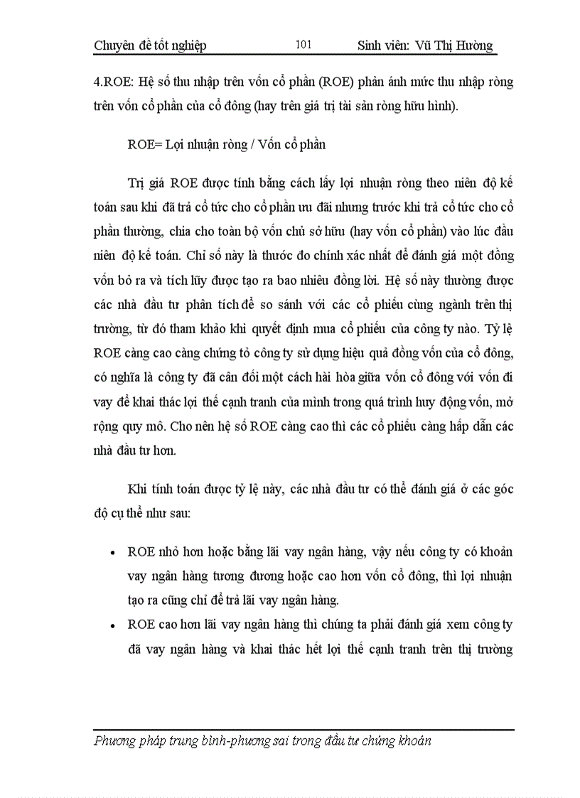 image for page Áp dụng phương pháp trung bình phương sai trong hoạt động phân tích và quản lý danh mục đầu tư