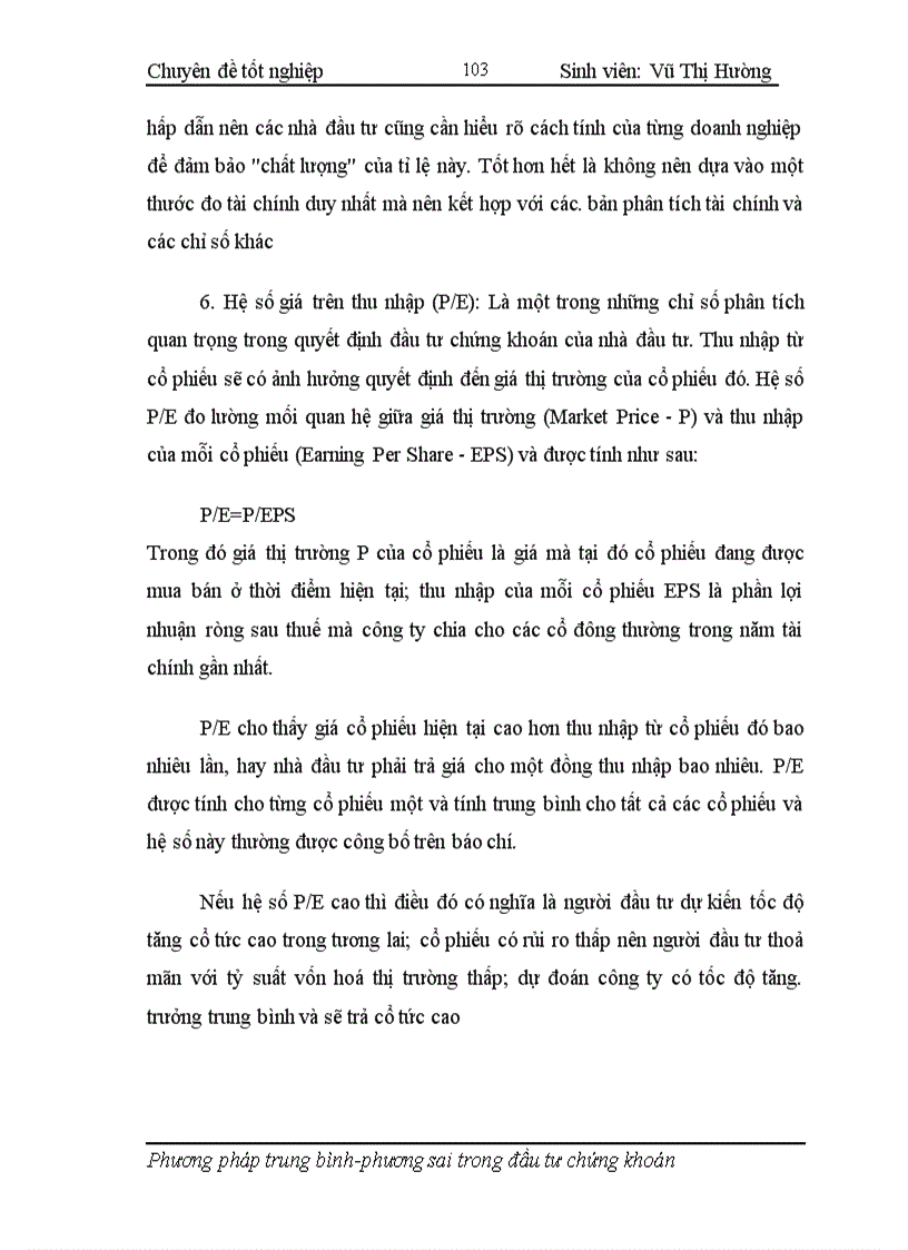 image for page Áp dụng phương pháp trung bình phương sai trong hoạt động phân tích và quản lý danh mục đầu tư