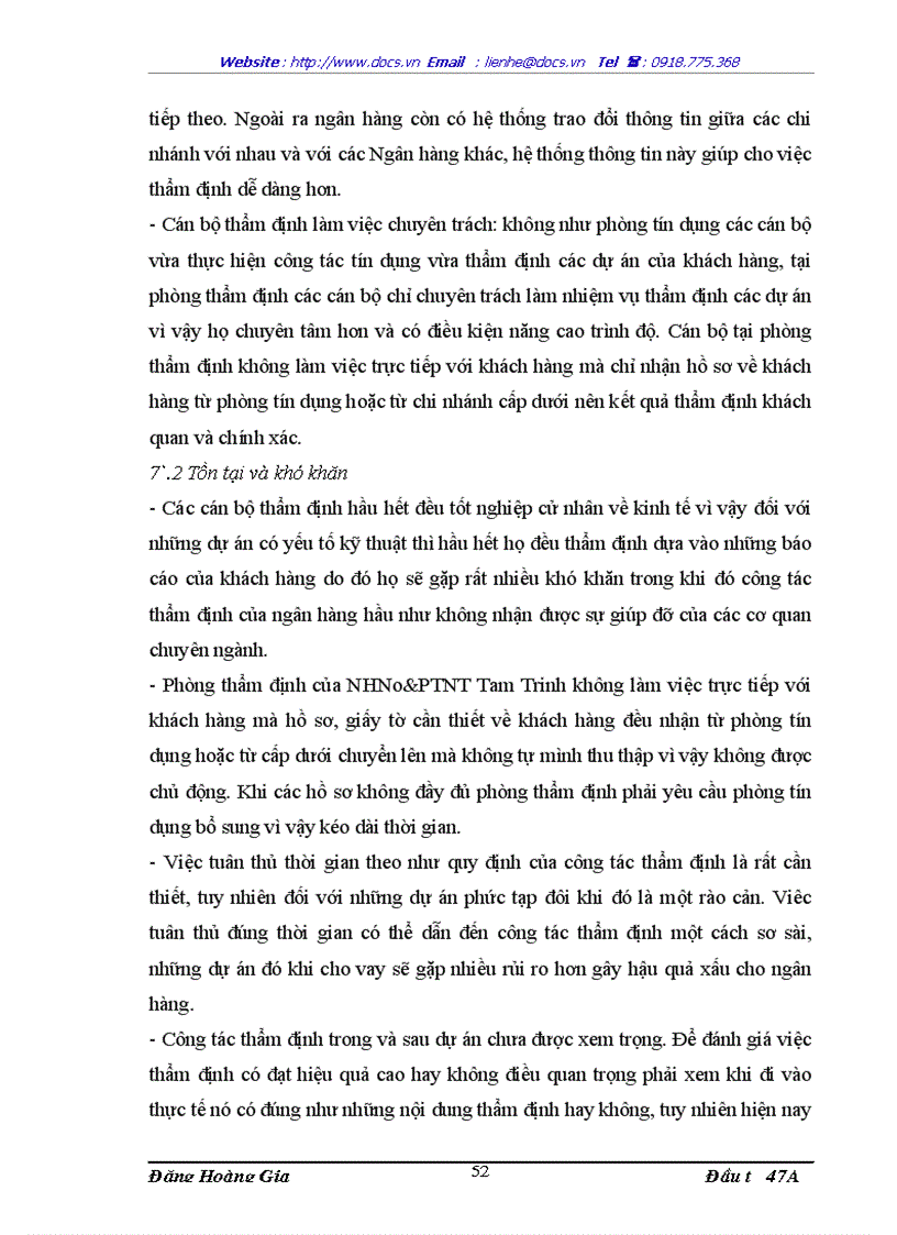 image for page Công tác thẩm định các dự án vay vốn của Doanh nghiệp vừa và nhỏ tại Chi nhánh ngânhàng NHNo PTNT AgriBank Tam Trinh