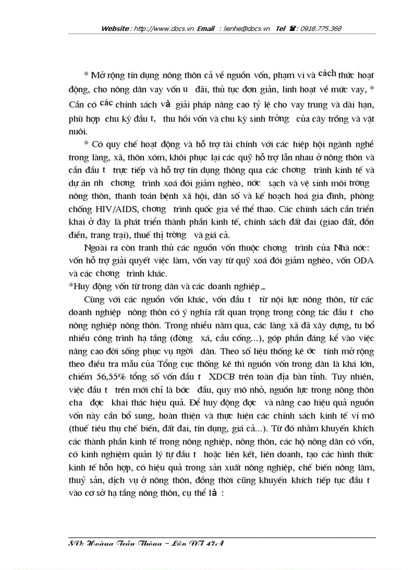 image for page Đầu tư phát triển nông nghiệp nông thôn tỉnh Hà Tĩnh Thực trạng định hướng và giải pháp