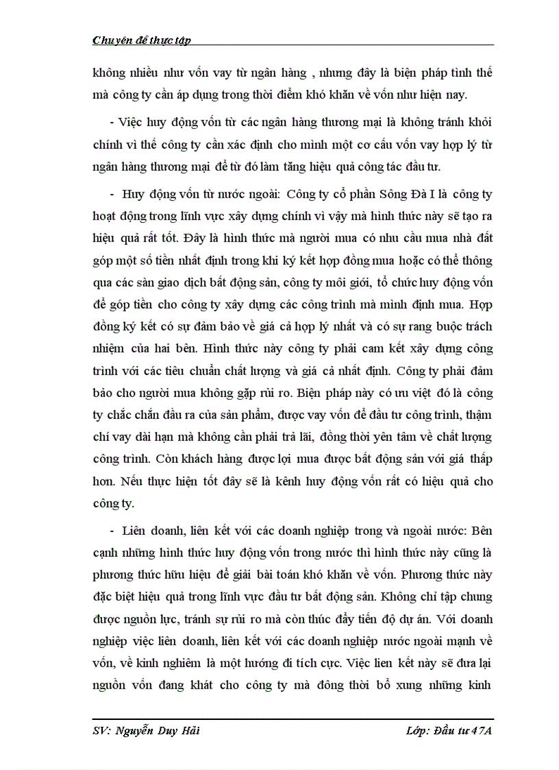 image for page Đầu tư phát triển tại Công ty CP Sông Đà 1 Thực trạng và giải pháp