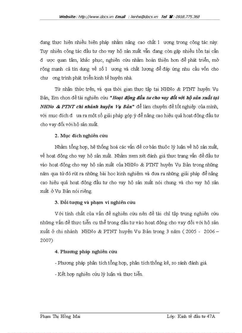 image for page Hoạt động đầu tư cho vay đối với hộ sản xuất tại ngânhàng NHNo PTNT AgriBank Chi nhánh huyện Vụ Bản