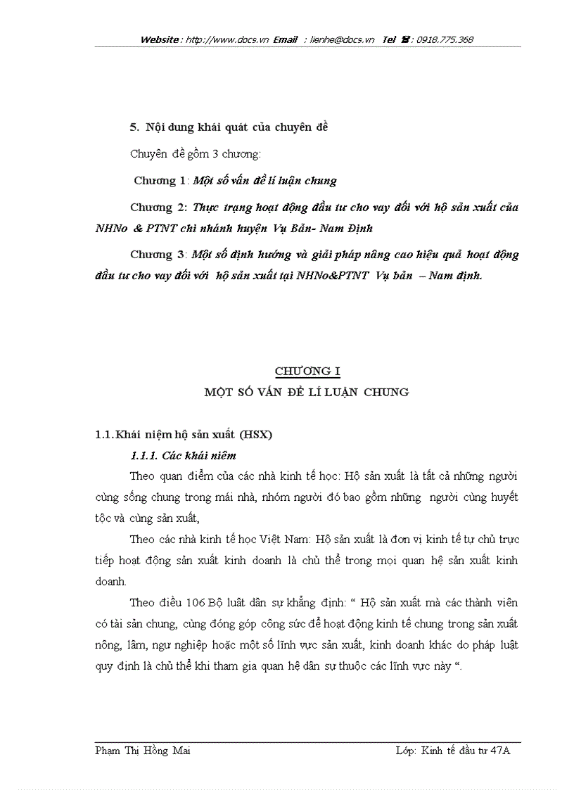 image for page Hoạt động đầu tư cho vay đối với hộ sản xuất tại ngânhàng NHNo PTNT AgriBank Chi nhánh huyện Vụ Bản