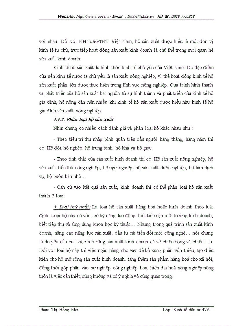 image for page Hoạt động đầu tư cho vay đối với hộ sản xuất tại ngânhàng NHNo PTNT AgriBank Chi nhánh huyện Vụ Bản