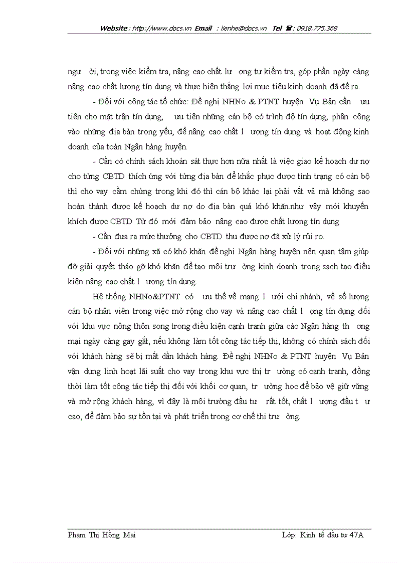image for page Hoạt động đầu tư cho vay đối với hộ sản xuất tại ngânhàng NHNo PTNT AgriBank Chi nhánh huyện Vụ Bản