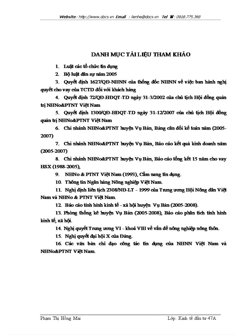 image for page Hoạt động đầu tư cho vay đối với hộ sản xuất tại ngânhàng NHNo PTNT AgriBank Chi nhánh huyện Vụ Bản