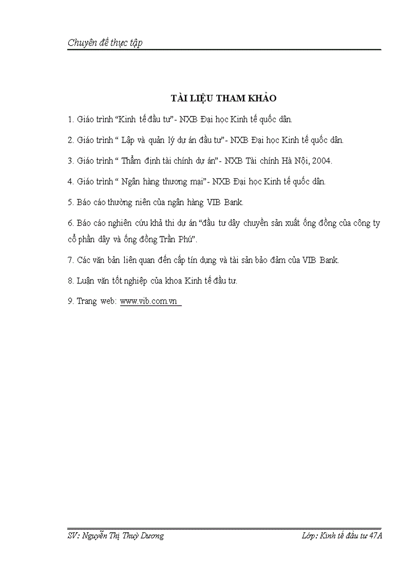 image for page 1số giải pháp nâng cao chất lượng công tác thẩm định dự án đầu tư tại ngânhàng NHTMCP Quốc Tế VIB Chi nhánh Chợ Mơ