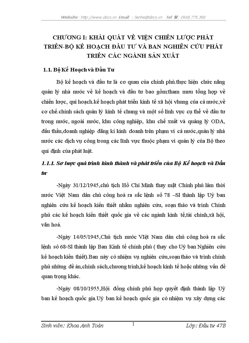 image for page Chiến LƯỢC PHÁT TRIỂN BỘ KẾ HOẠCH ĐẦU TƯ VÀ BAN NGHIÊN CỨU PHÁT TRIỂN CÁC NGÀNH SẢN XUẤT