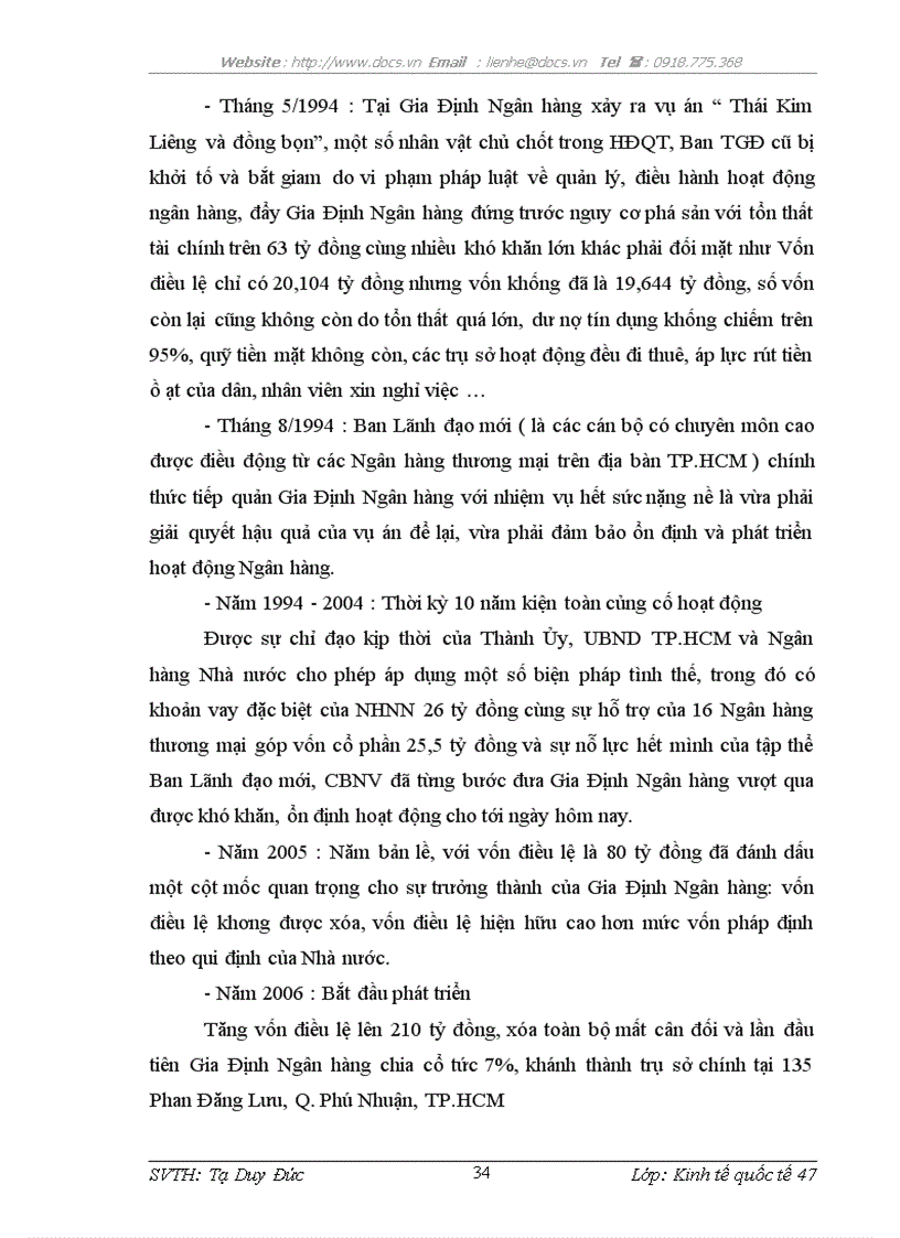 image for page Đẩy mạnh hoạt động thanh toán quốc tế tại Ngân hàng TMCP Gia Định