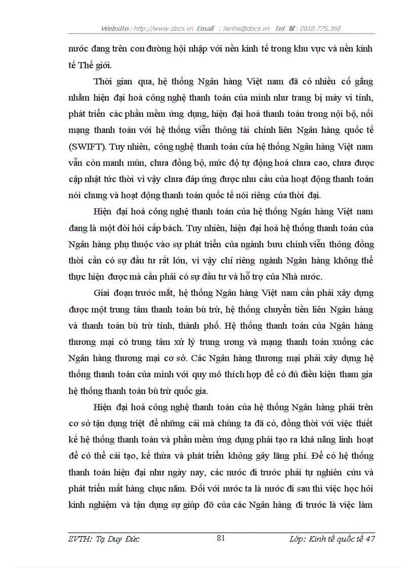 image for page Đẩy mạnh hoạt động thanh toán quốc tế tại Ngân hàng TMCP Gia Định