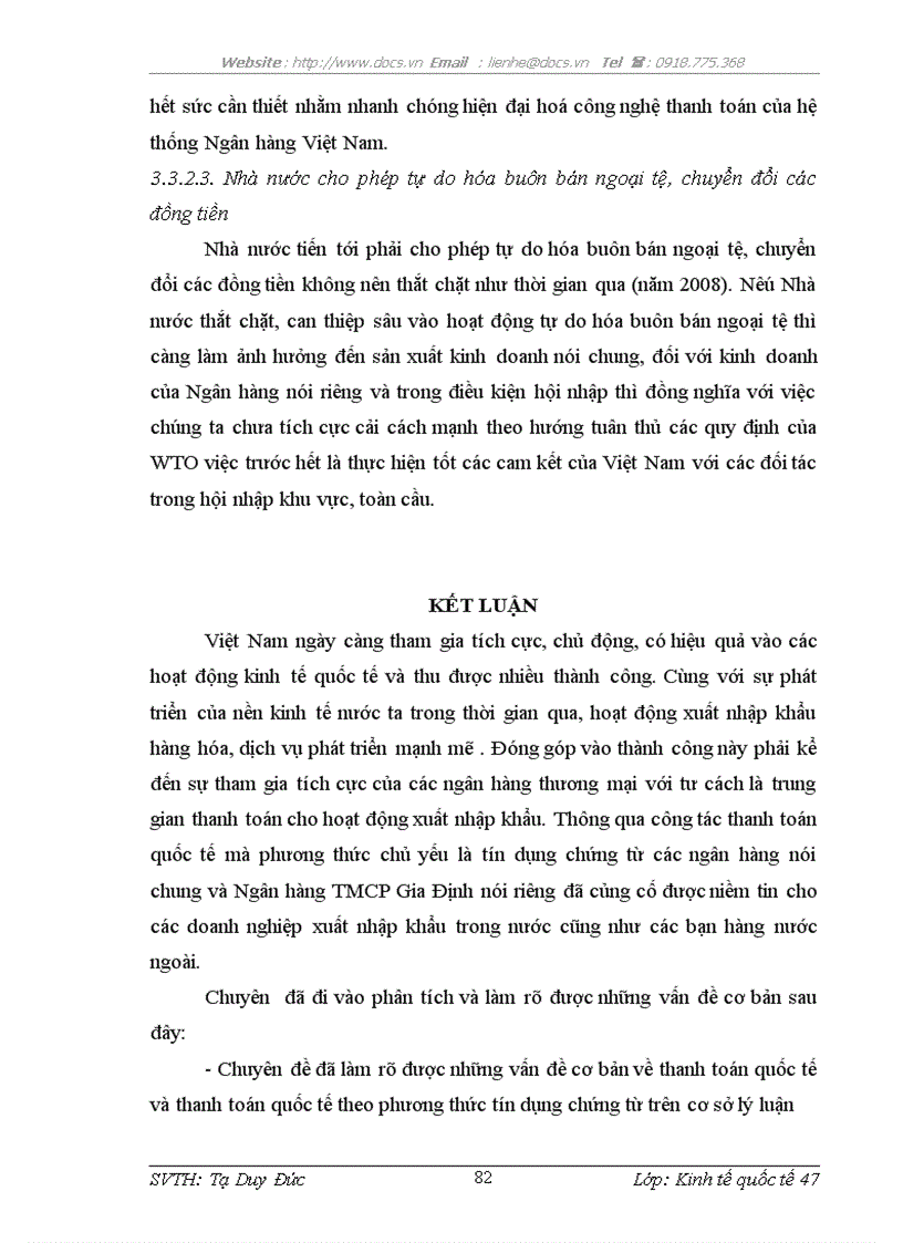 image for page Đẩy mạnh hoạt động thanh toán quốc tế tại Ngân hàng TMCP Gia Định