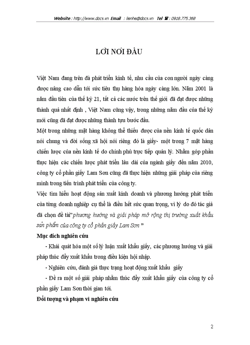 image for page Phương hướng và giải pháp mở rộng thị trường xuất khẩu sa n phâ m của công ty cổ phần giấy Lam Sơn