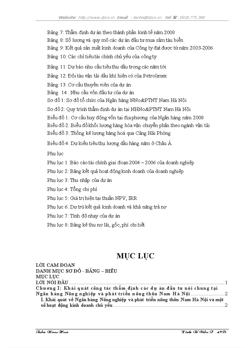 image for page Thẩm định dự án đầu tư mua sắm tàu biển tại Ngân hàng Nông nghiệp và phát triển nông thôn Nam Hà Nội