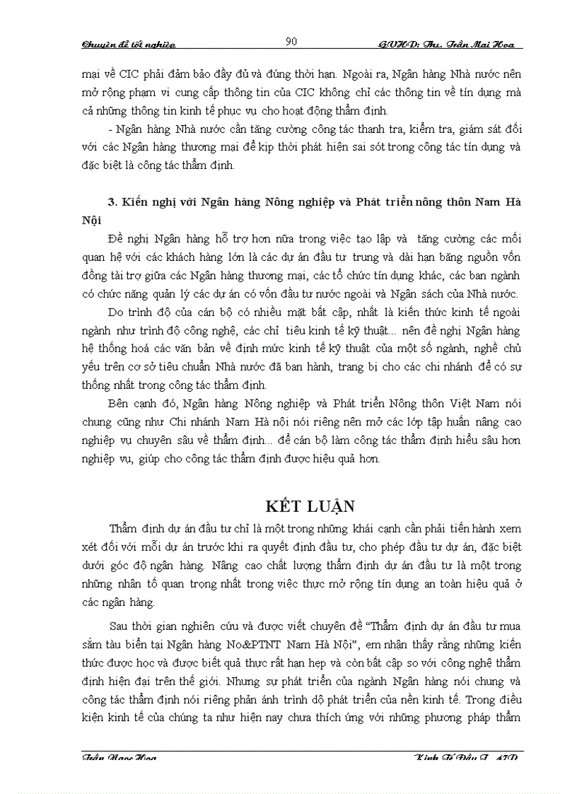 image for page Thẩm định dự án đầu tư mua sắm tàu biển tại Ngân hàng Nông nghiệp và phát triển nông thôn Nam Hà Nội