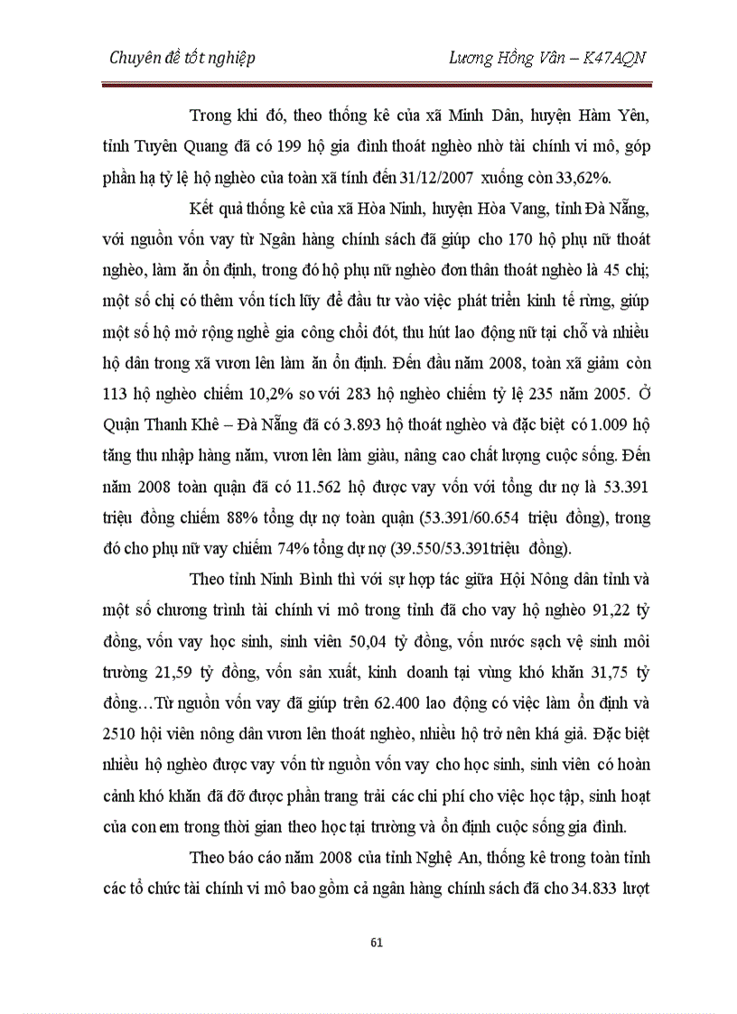 image for page Tác động của Tài chính vi mô tới công tác xóa đói giảm nghèo ở Việt Nam và một số giải pháp nhằm nâng cao hiệu quả hoạt động của tài chính vi mô