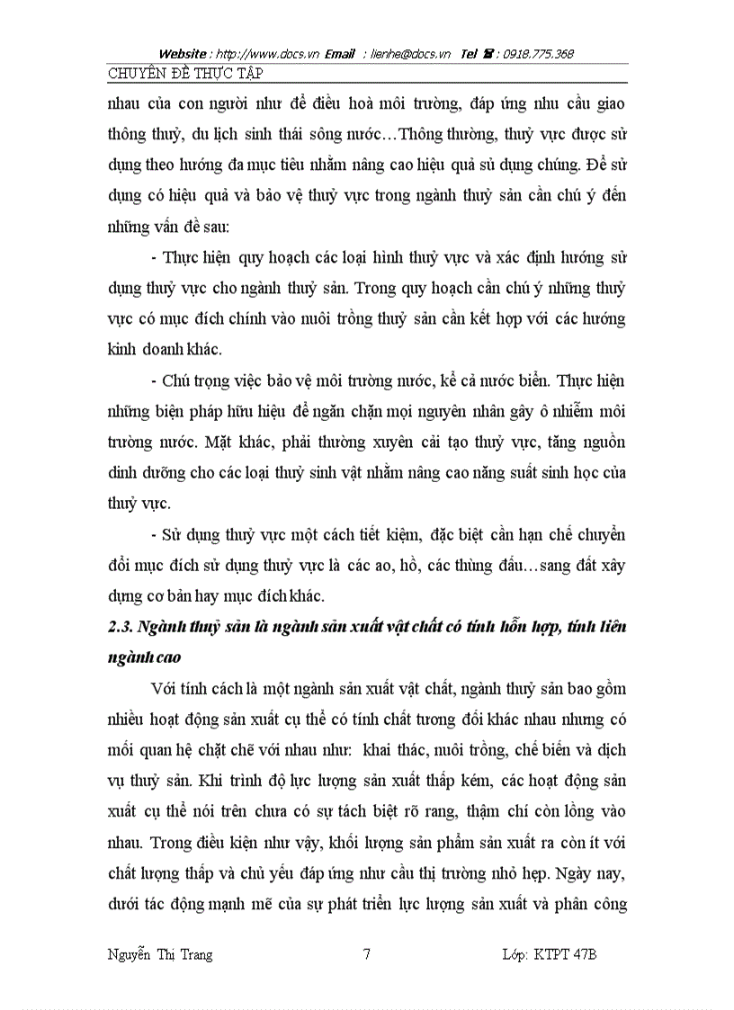 image for page Thực trạng và giải pháp nâng cao hiệu quả nuôi trồng thuỷ sản ở tỉnh thái bình