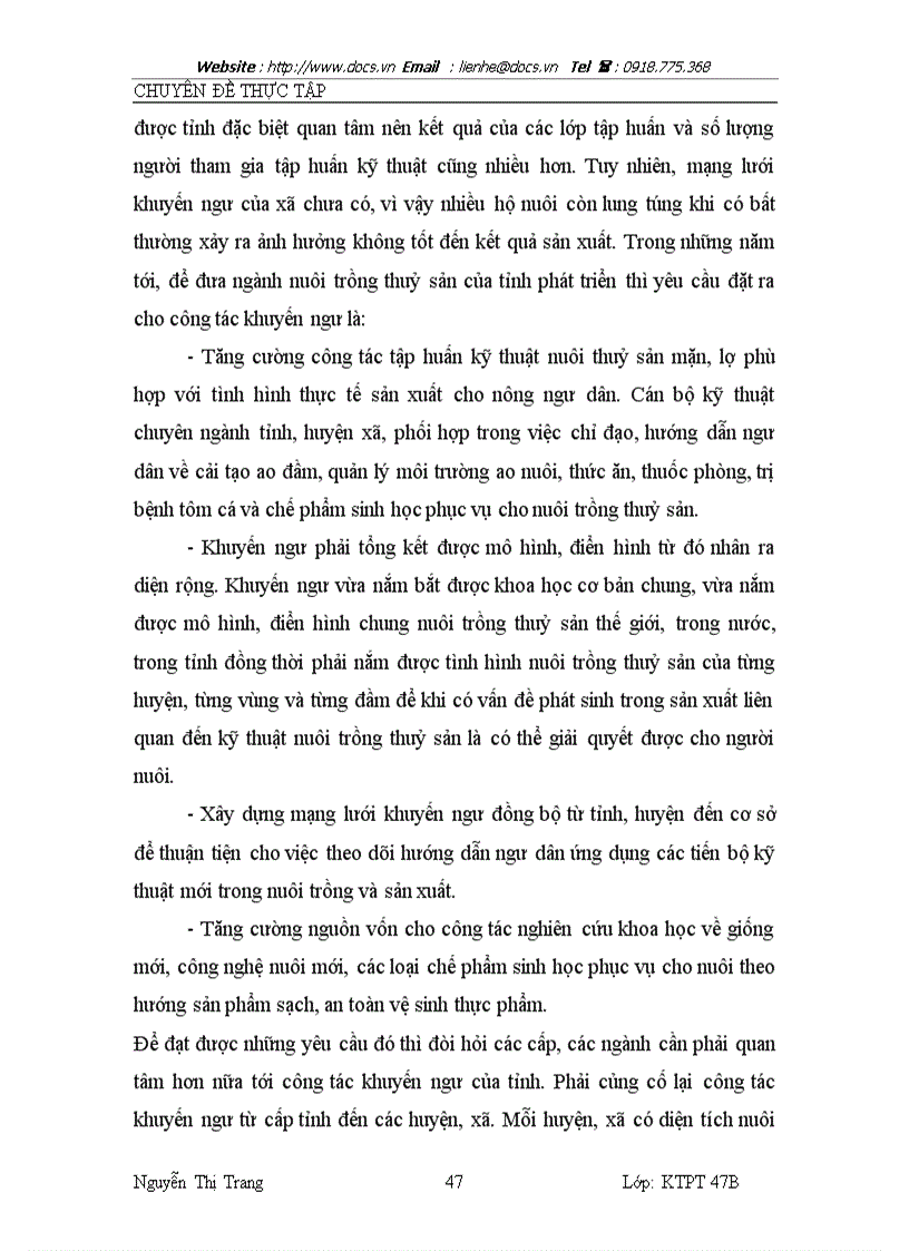 image for page Thực trạng và giải pháp nâng cao hiệu quả nuôi trồng thuỷ sản ở tỉnh thái bình