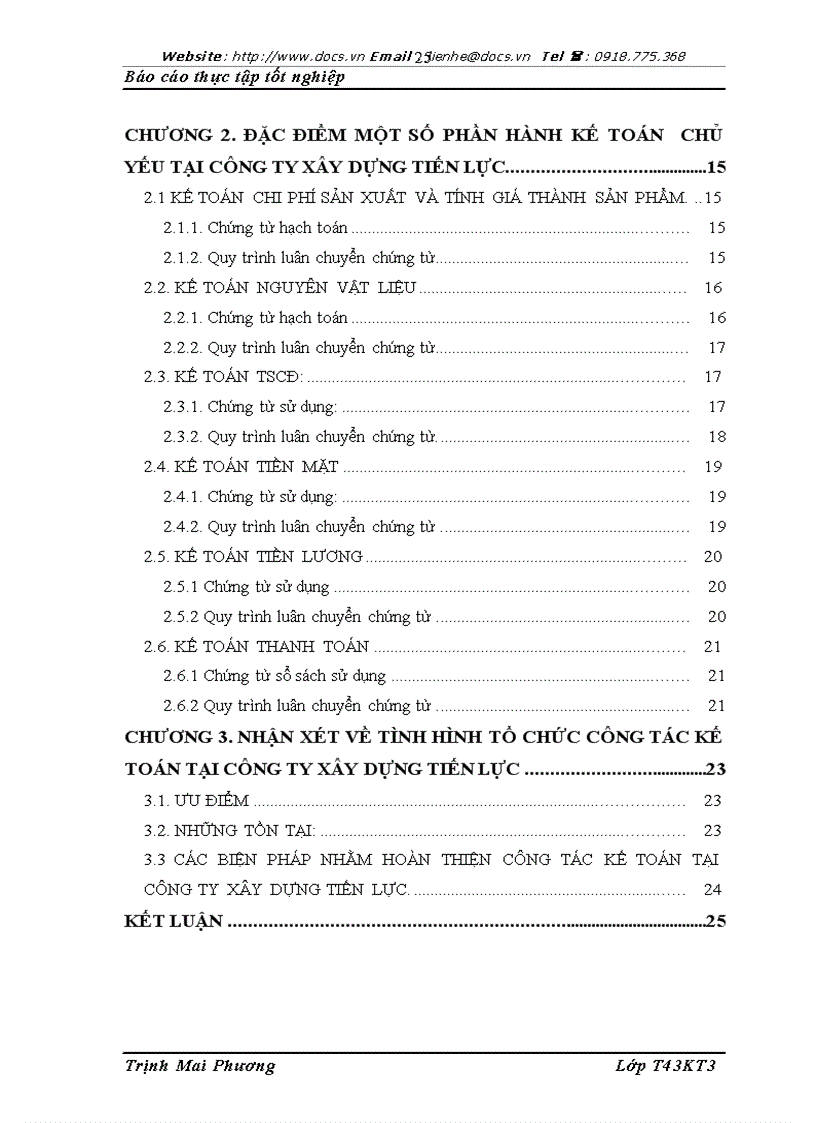 image for page Tại Công ty xây dựng Tiến Lực lt KT gt