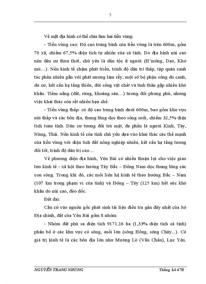image for page Vận dụng một số phương pháp thống kê phân tích tình hình phát triển sản xuất công nghiệp tỉnh Yên Bái giai đoạn 2003 2007 và dự báo cho năm 2010