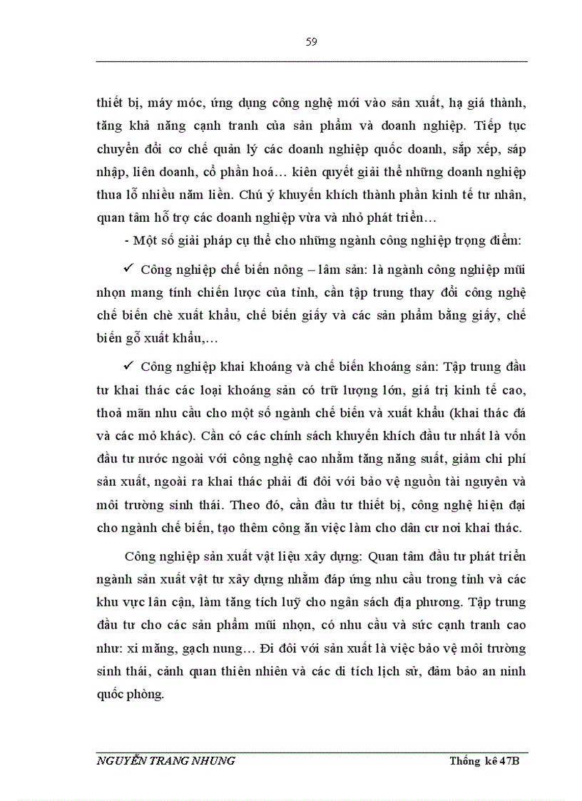 image for page Vận dụng một số phương pháp thống kê phân tích tình hình phát triển sản xuất công nghiệp tỉnh Yên Bái giai đoạn 2003 2007 và dự báo cho năm 2010