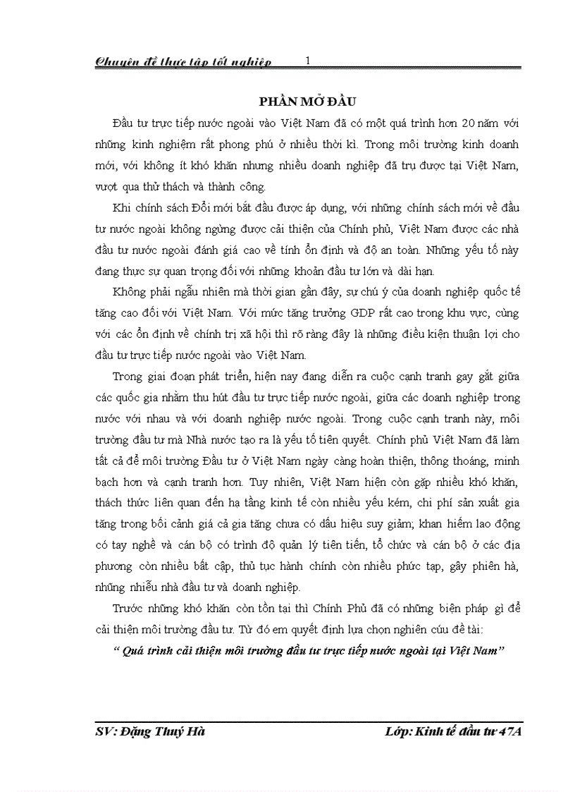 image for page Trình cải thiện môi trường đầu tư trực tiếp nước ngoài tại Việt Nam