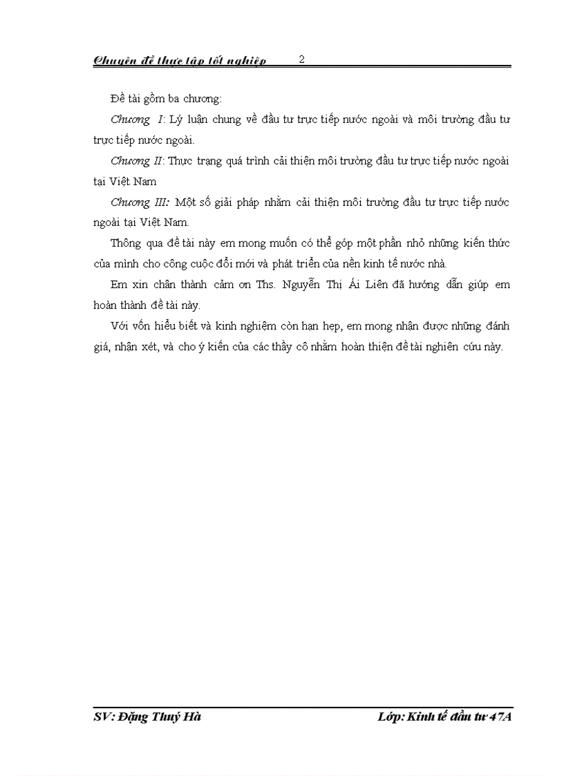 image for page Trình cải thiện môi trường đầu tư trực tiếp nước ngoài tại Việt Nam