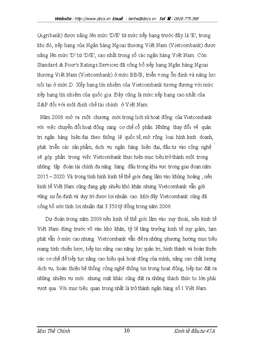 image for page Thực trạng và giải pháp nâng cao hiệu quả công tác thẩm định dự án tại Chi nhánh Thành Công ngânhàng NHTMCP Ngoại Thương VietcomBank
