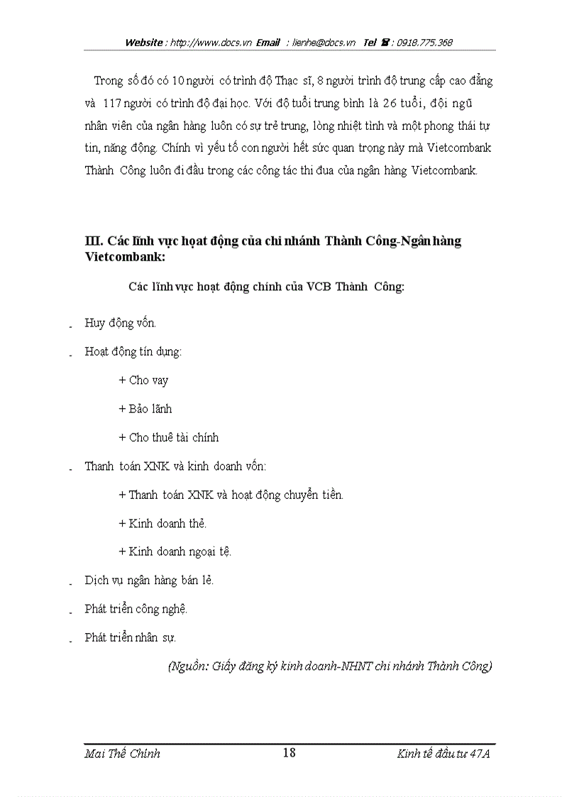 image for page Thực trạng và giải pháp nâng cao hiệu quả công tác thẩm định dự án tại Chi nhánh Thành Công ngânhàng NHTMCP Ngoại Thương VietcomBank