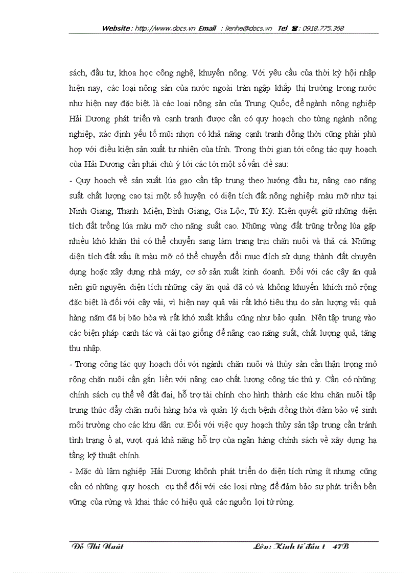 image for page Đầu tư phát triển nông nghiệp tỉnh Hải Dương Thực trạng và giải pháp