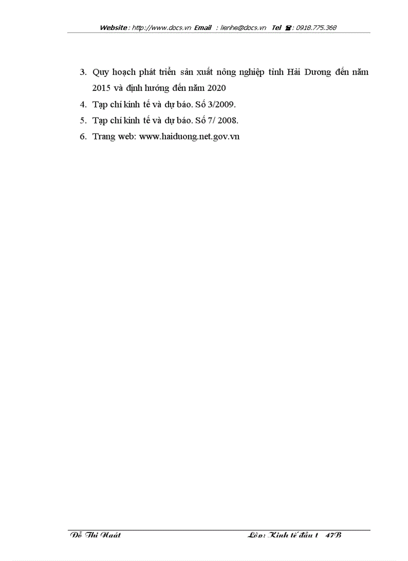 image for page Đầu tư phát triển nông nghiệp tỉnh Hải Dương Thực trạng và giải pháp