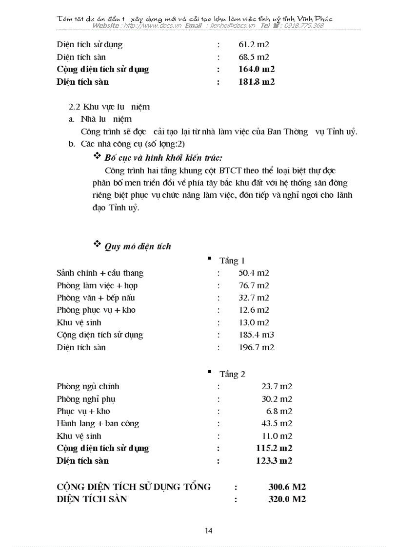 image for page Dự án đầu tư xây dựng mới và cải tạo khu làm việc tỉnh uỷ tỉnh Vĩnh Phúc